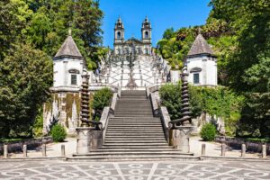Portugal. Braga. Bom Jesus do Monte. Trappene til kirken. Foto