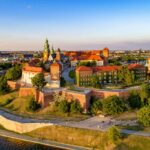 Polen. Krakow. Wawel-slottet og katedralen. Foto