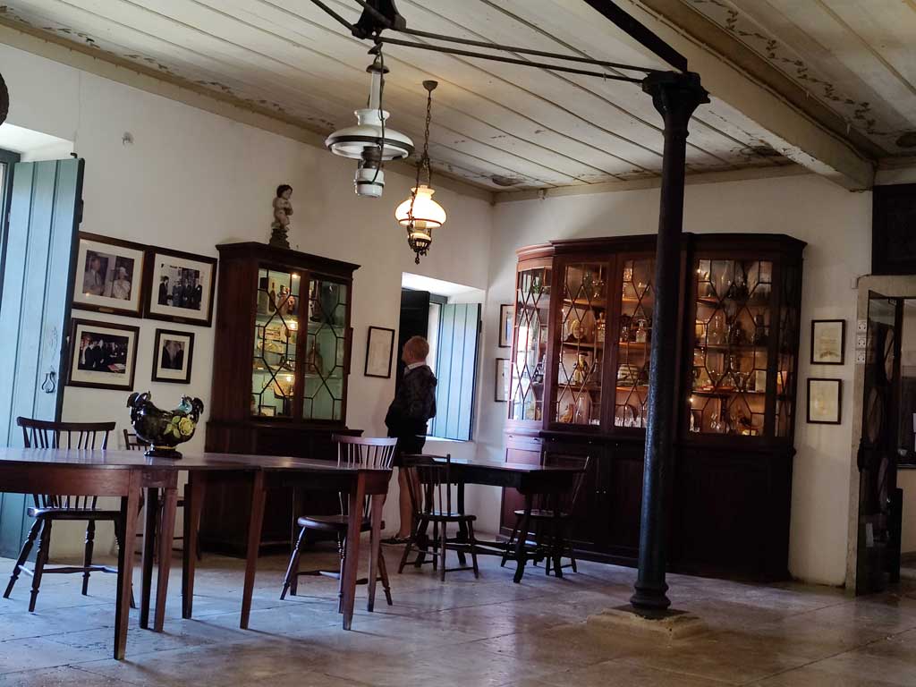 Portuga. Vingården til José Maria Fonseca i Azeitão, Setúbal. Stua i herskapshuset. Foto