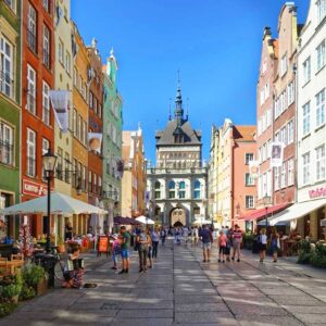 Polen. Gdansk. Gamlebyen