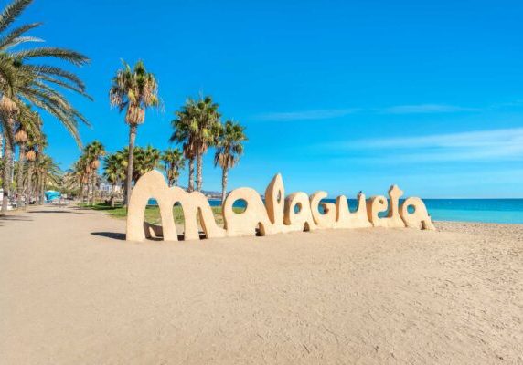 Spania. Malaga. Malagueta-stranden